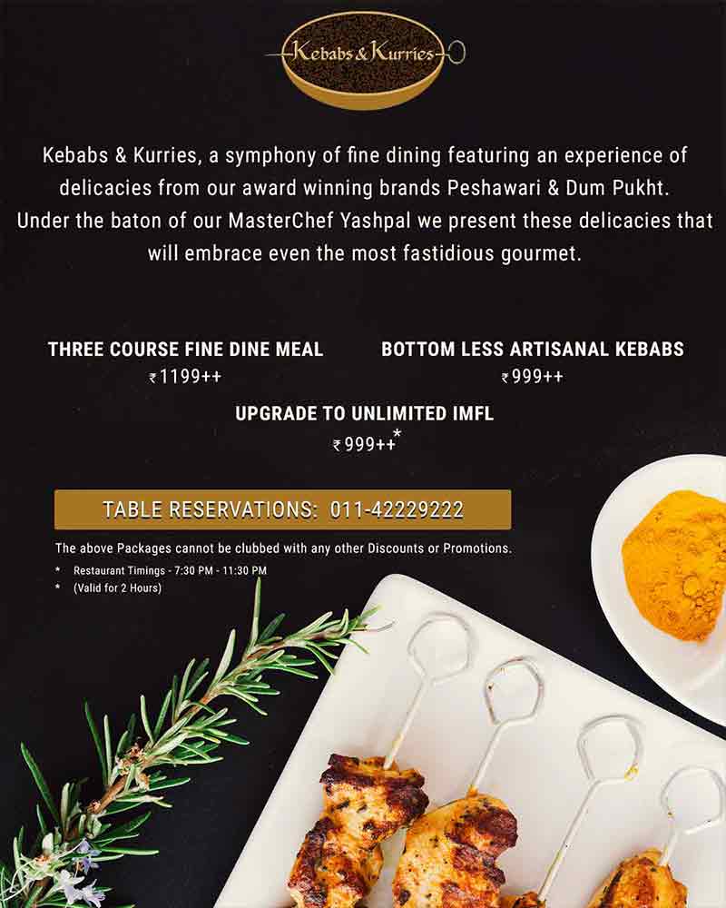 Showcasing some award winning gourmet food at Kebabs & Kurries